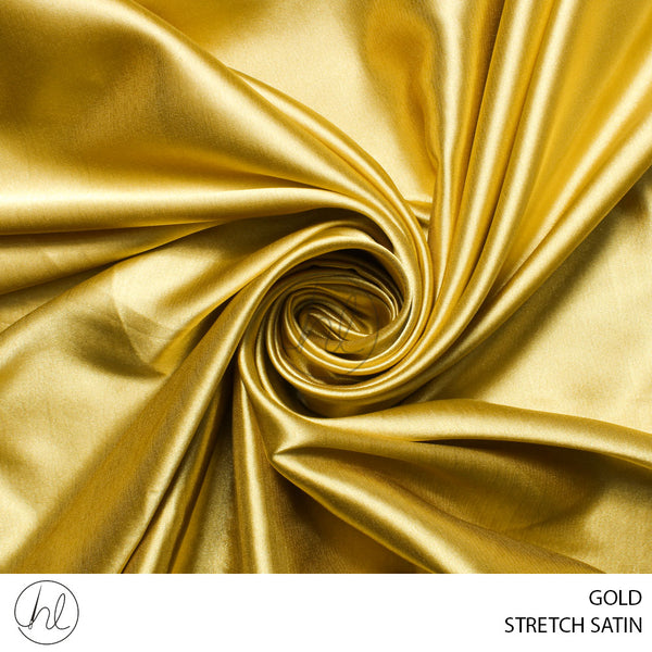 STRETCH SATIN (53) GOLD (150CM) PER M