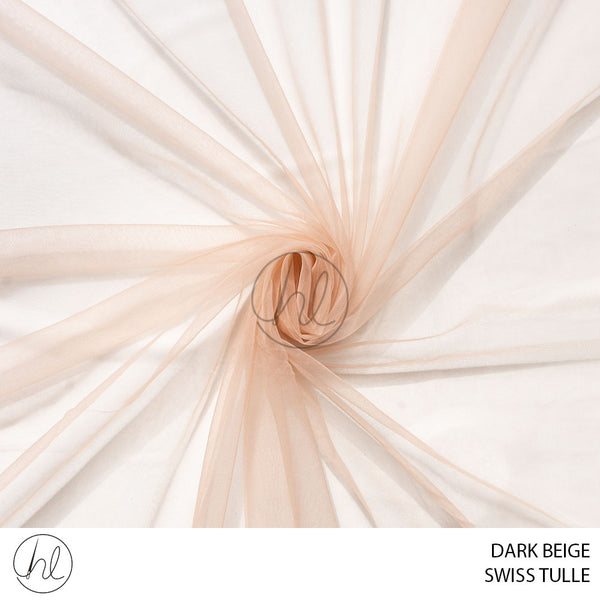 Swiss Tulle (53) Dark Beige (3M)  Per M