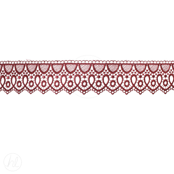 GUIPURE LACE P/M  MAROON FREE 1