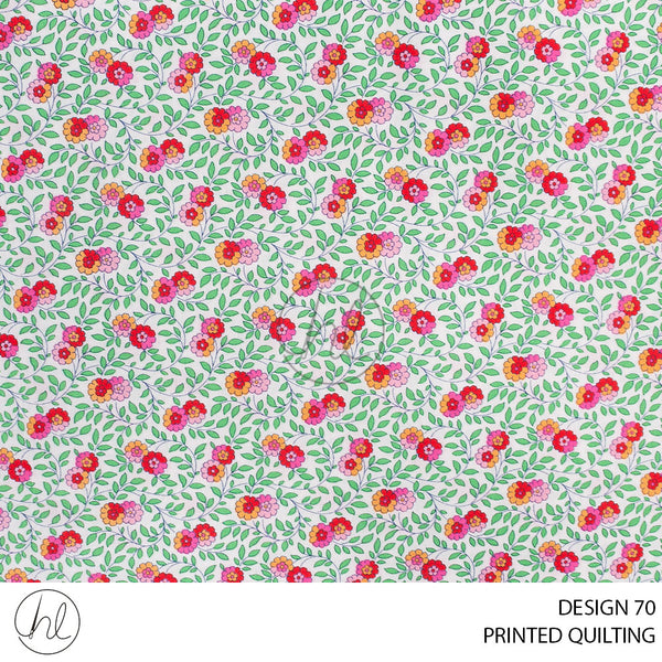 PRINTED QUILTING (51) MULTI (110CM) PER M