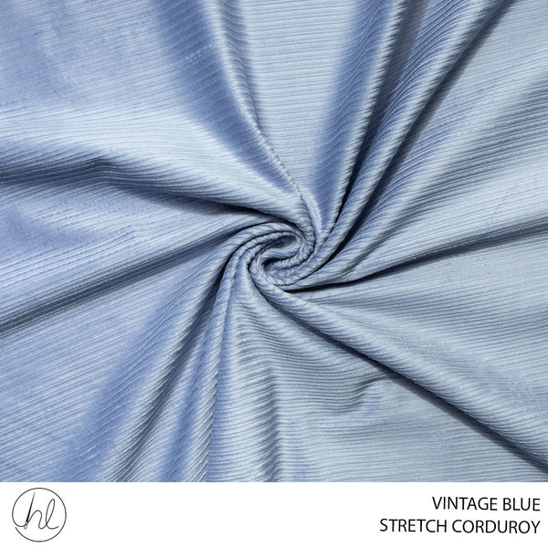 STRETCH CORDUROY (51) VINTAGE BLUE (150CM) PER M