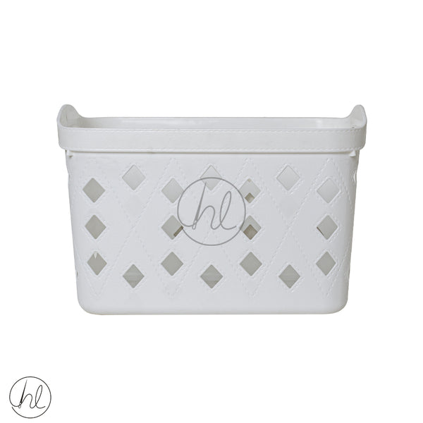 BASKET STORAGE WITH HANDLE  550 (WHITE) ABY-4909