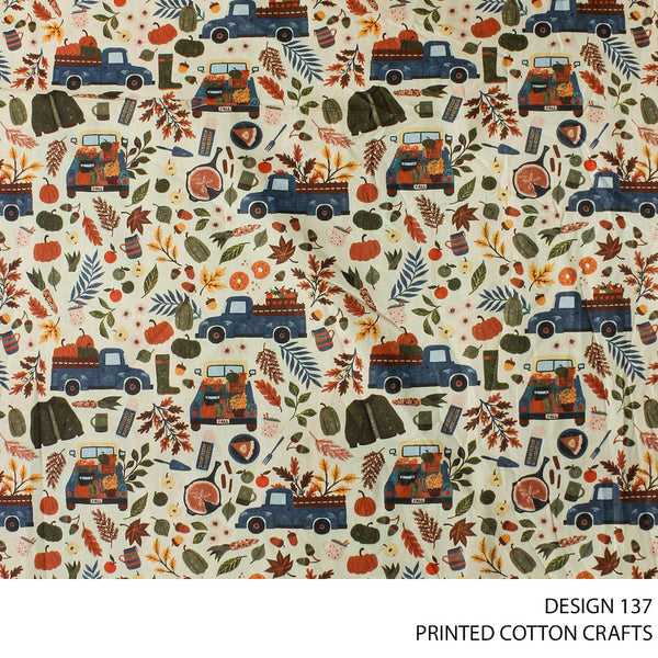 COTTON CRAFT DIGITAL FABRIC CREAM ROLL ROLL 003