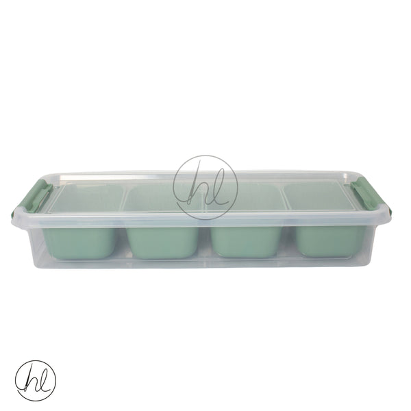 Grand Storage Organiser Flat Green