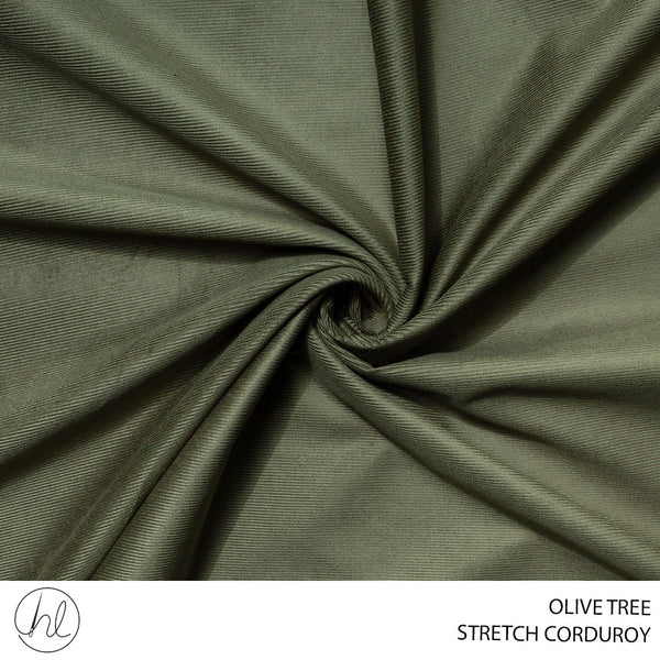 STRETCH CORDUROY (51) OLIVE TREE (150CM) PER M