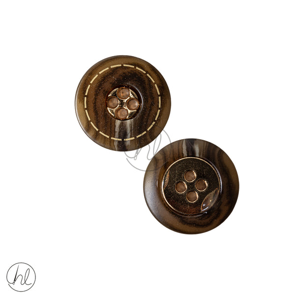 Buttons Fancy 34" H13 -J082 Gold/Brown