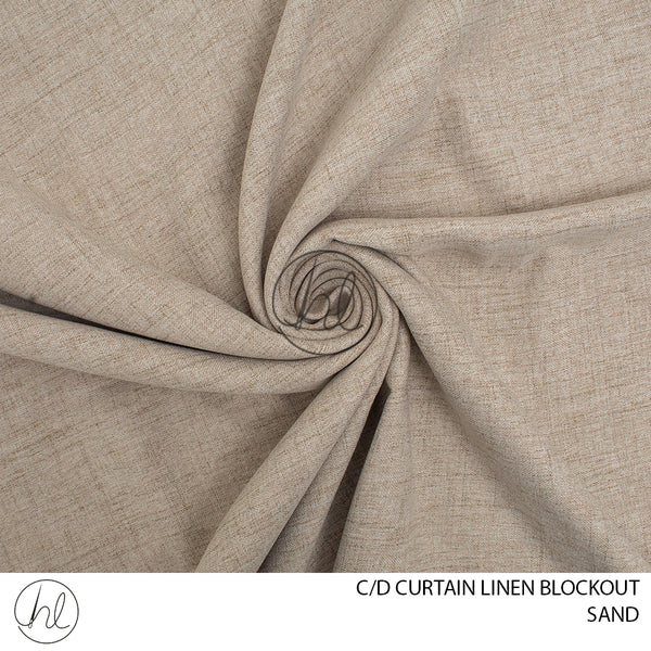 C/D Curtain Linen Blockout	(1717) (280CM) Sand