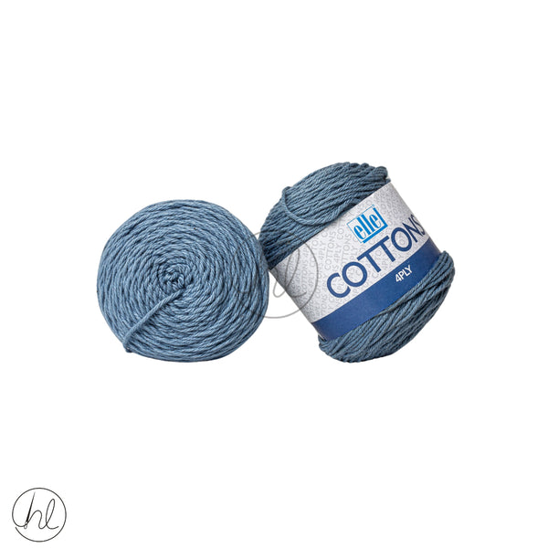 Elle Cottons 4ply 50g Blue Jeans  Free