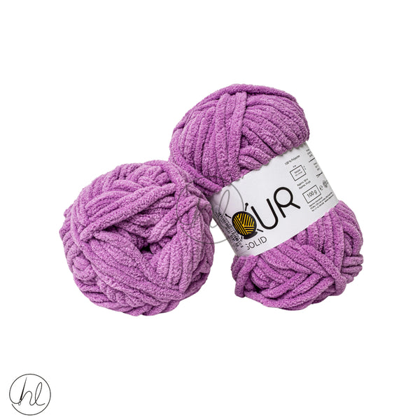 Elle Velour Solid 100G Lilac   Free