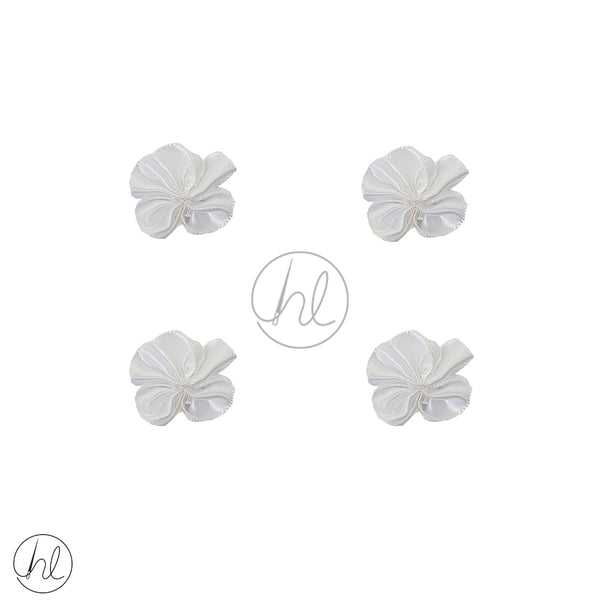 FLOWERS FANCY	(3CMX3CM) (WHITE)