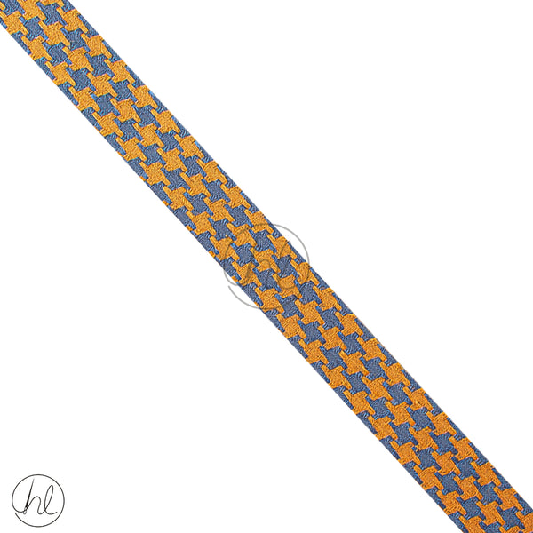 Ribbon 2 Tone Fancy (25mm)  (Den/Orange)