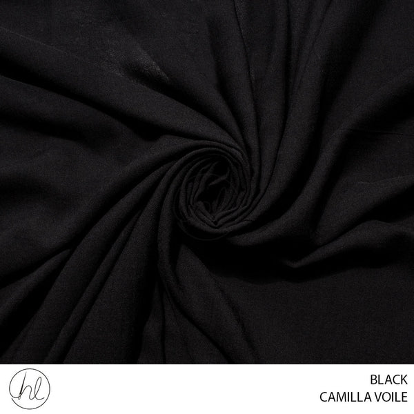 CAMILLA VOILE (59) BLACK (150CM) PER M