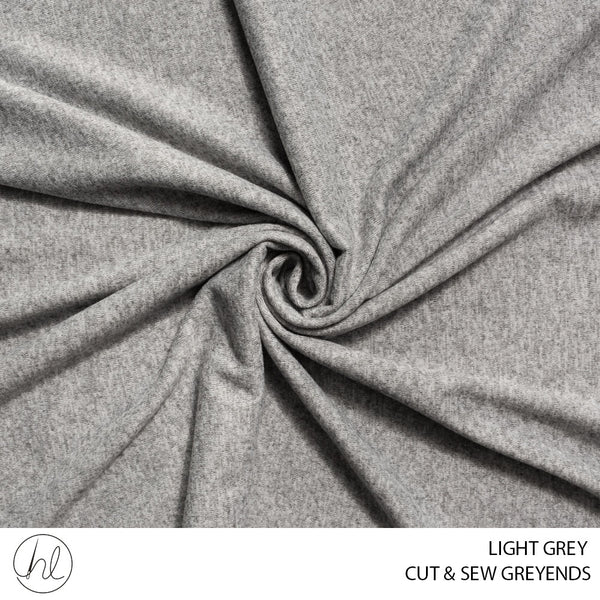 Cut & Sew Greyends (56) Light Grey (150cm) Per M