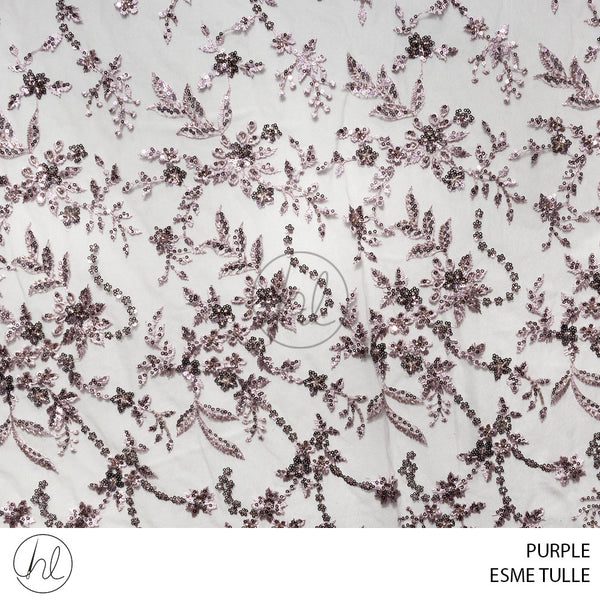 Esme Tulle (53) Purple (Design 08) (140cm) Per M