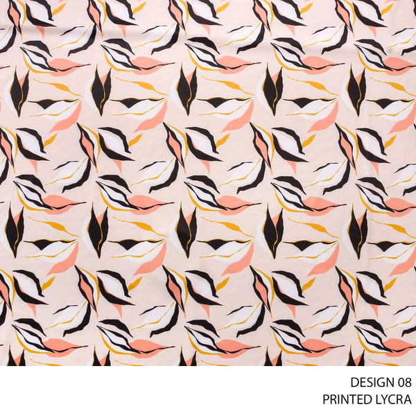 LYCRA PRINT FABRIC 150CM SEASHELL ROLL ROLL 001