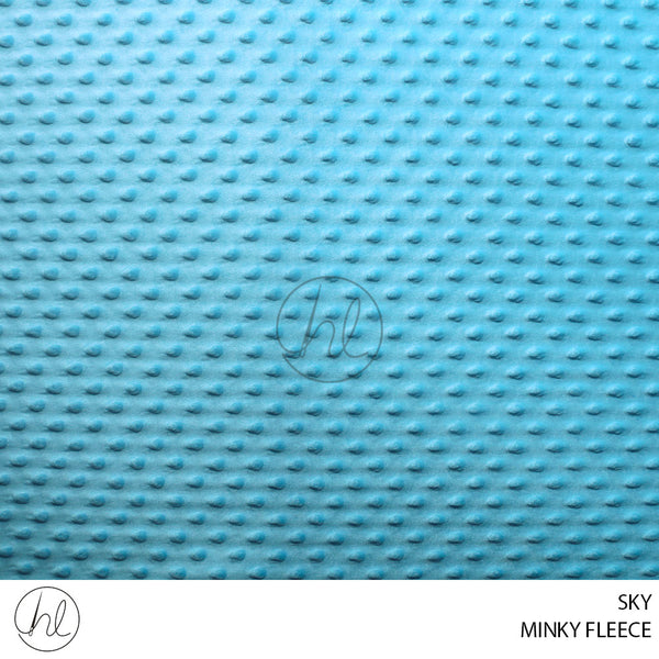 MINKY FLEECE (51) SKY (150CM) PER M