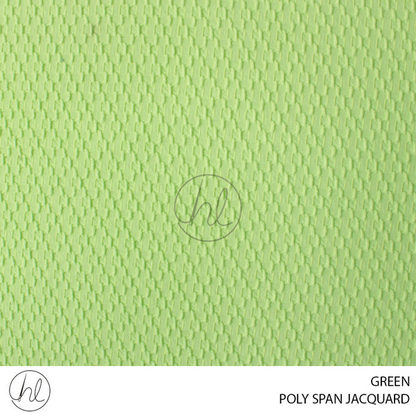 POLY SPAN JACQUARD HONEYCOMB (51) GREEN (150CM) PER M