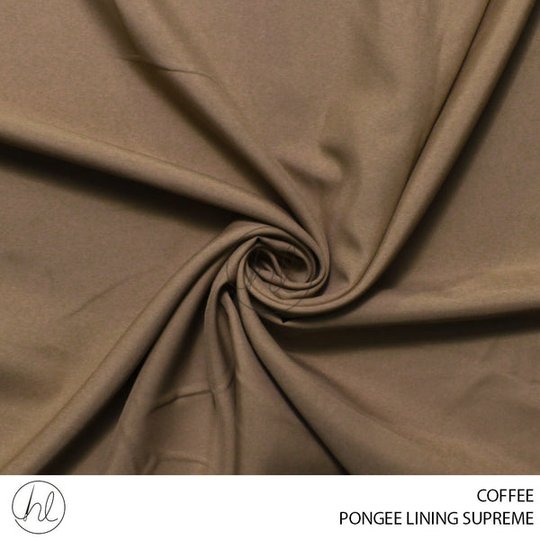 PONGEE LINING SUPREME (781) COFFEE (150CM) PER M