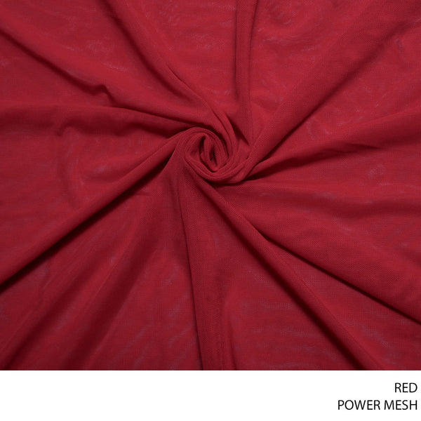 MESH POWER FABRIC 150CM RED