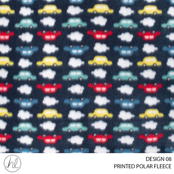 PRINTED POLAR FLEECE (51) ASSORTED (150CM) PER M