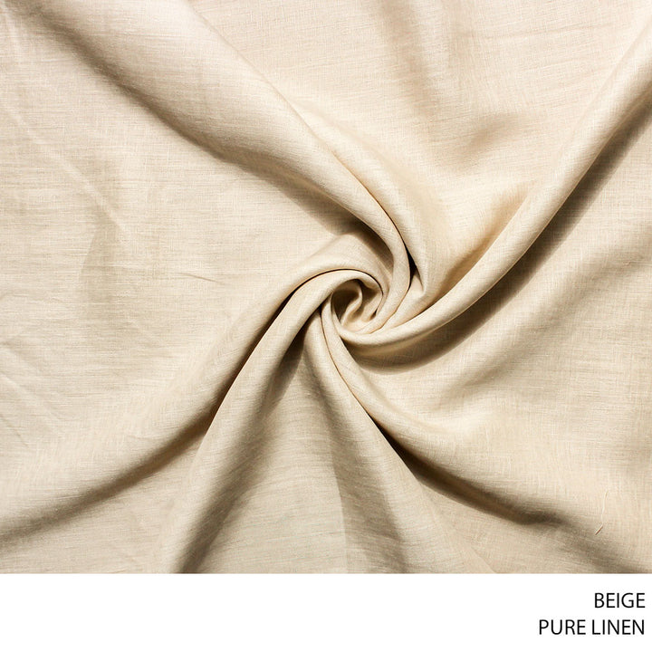 Linen Rool PURE LINEN FABRIC 150CM BEIGE ROLL ROLL 001 – Habby And Lace