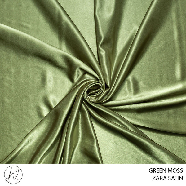 Zara satin (51) Moss Green (150cm) per m