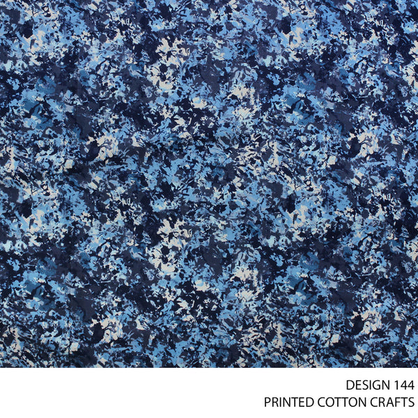 COTTON CRAFT DIGITAL FABRIC NAVY ROLL ROLL 004