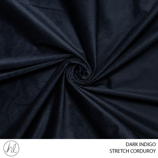 STRETCH CORDUROY (51) DARK INDIGO (150CM) PER M