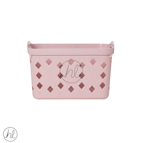 BASKET STORAGE WITH HANDLE  550 (PINK) ABY-4907