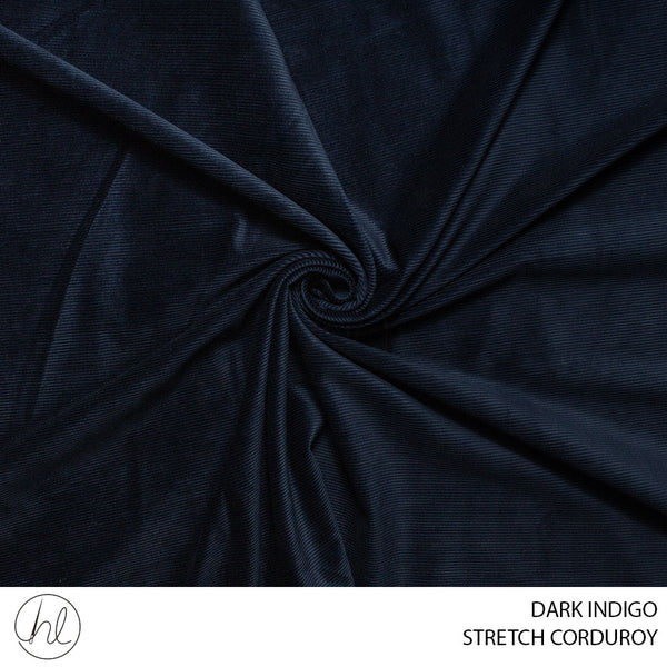 STRETCH CORDUROY (51) DARK INDIGO (150CM) PER M