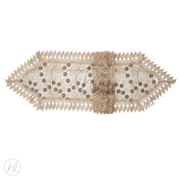 RUNNER DOILY 384 BEIGE/BROWN 40X200 FREE