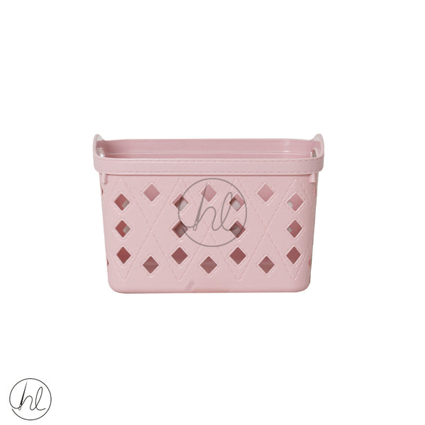 BASKET STORAGE WITH HANDLE  550 (PINK) ABY-4906