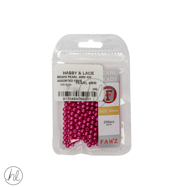 BEADS PEARL (4MM)	(PEARL D/PINK)