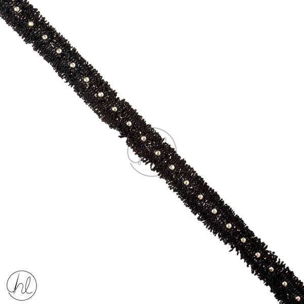 Braid No 8 796  (2cm) (Black)