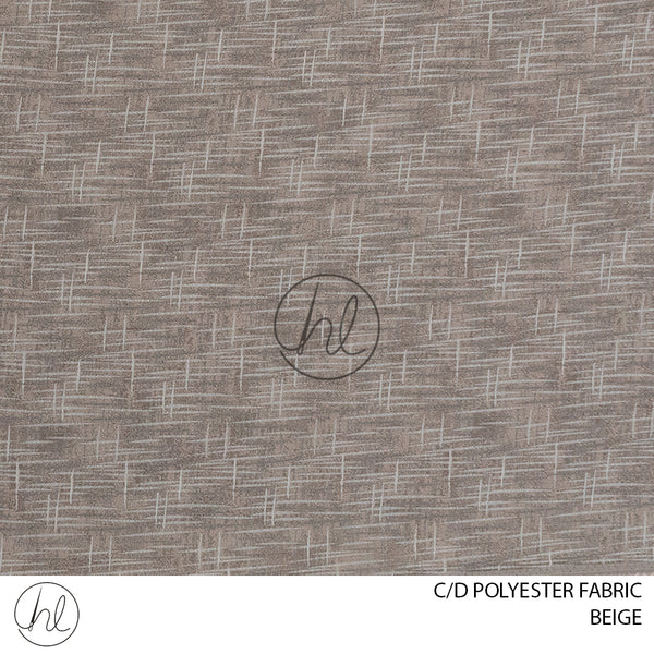 C/D Polyester Fabric (F4236-CP)(300cm) (Beige)