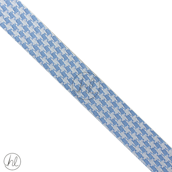 Ribbon 2 Tone Fancy (40mm)  (Blue/White)