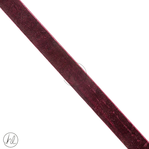 Ribbon Velvet (25mm)	(Burgandy)