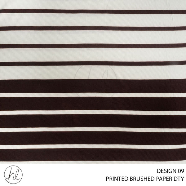 DTY BRUSH PAPER PRT FABRIC 150CM BROWN ROLL ROLL 0032