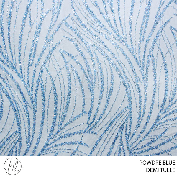 TULLE DEMI FABRIC 140CM POWDER/BL ROLL ROLL 001