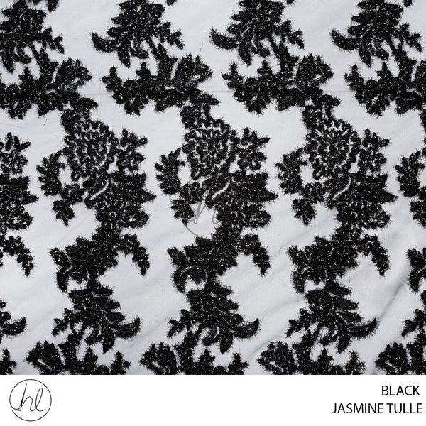 Jasmine Tulle (100454) Black (140cm) Per M