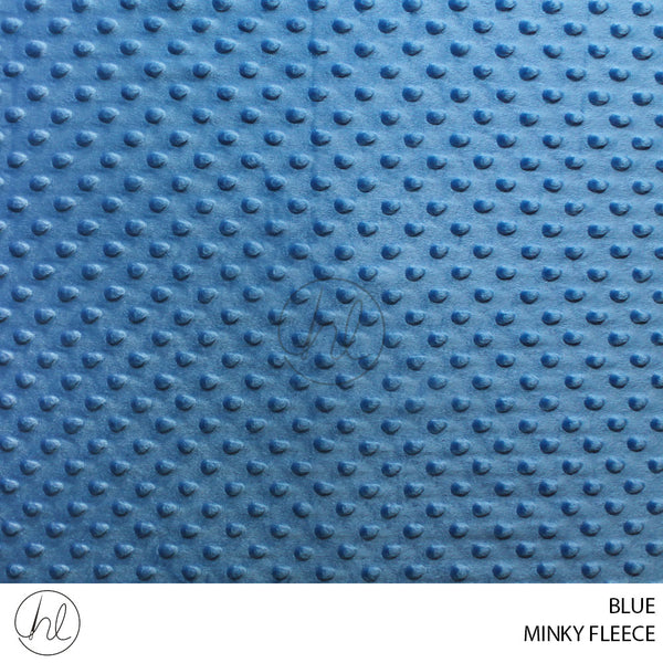 MINKY FLEECE (51) BLUE (150CM) PER M