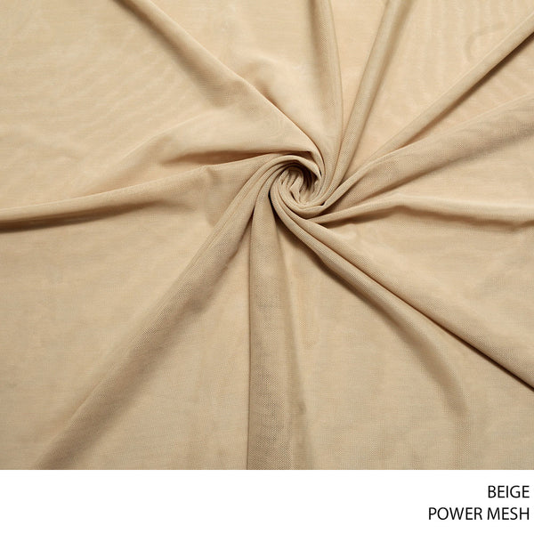 MESH POWER FABRIC 150CM BEIGE