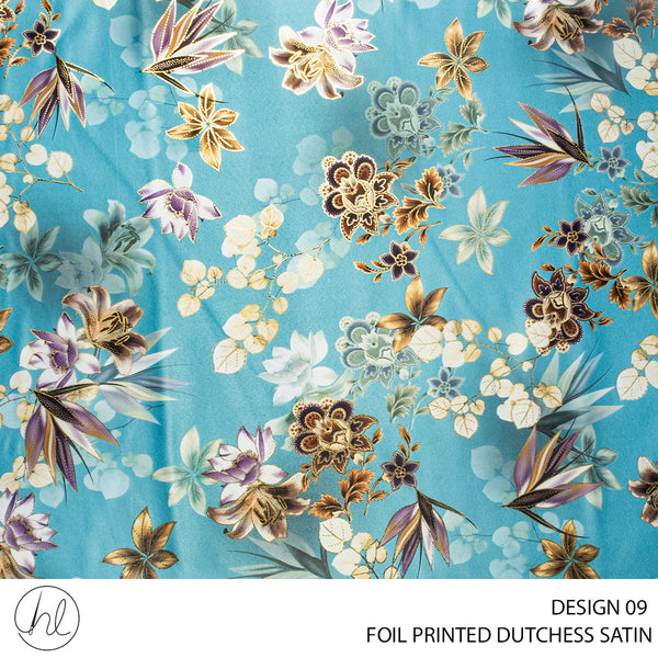 DUTCHESS DIGITAL FOIL 150CM SKY BLUE ROLL ROLL 001