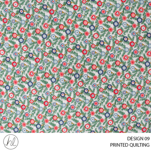 PRINTED QUILTING (51) MULTI (110CM) PER M