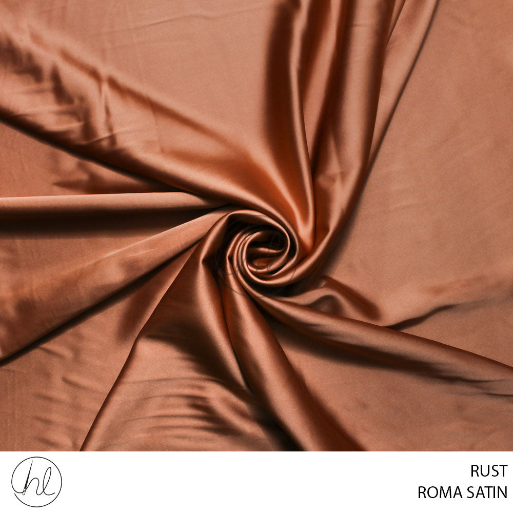 ROMA SATIN 781 RUST 150CM PER M – Habby And Lace
