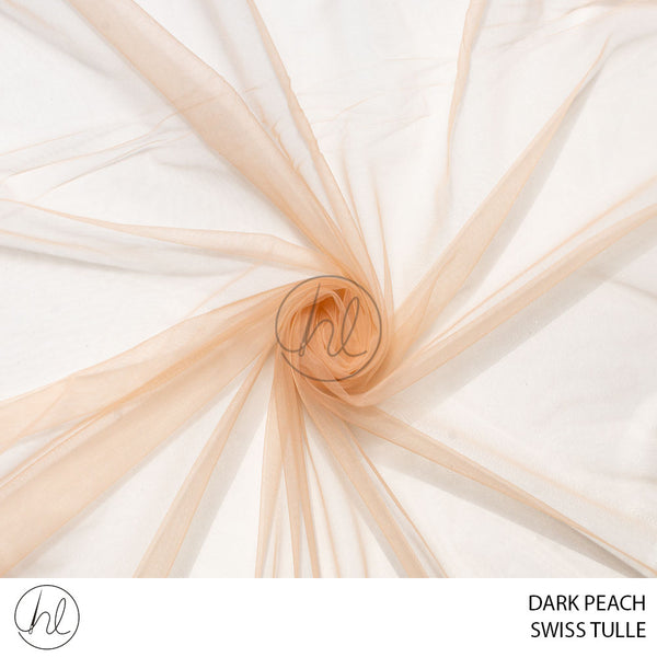 Swiss Tulle (53) Dark Peach (3M)  Per M