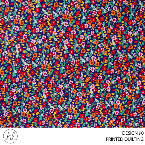 PRINTED QUILTING (51) MULTI (110CM) PER M