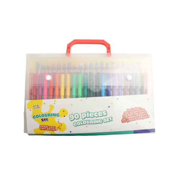 STATIONERY SET 90 PIECE MULTI 141000100