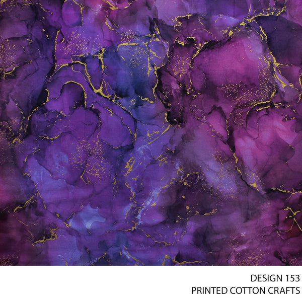 COTTON CRAFT DIGITAL FABRIC PURPLE ROLL ROLL 007