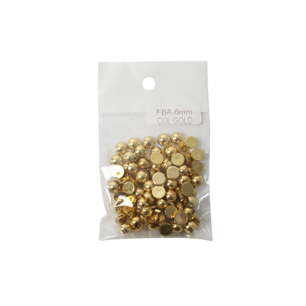 BEADS 6MM GOLD FREE EACH FBA